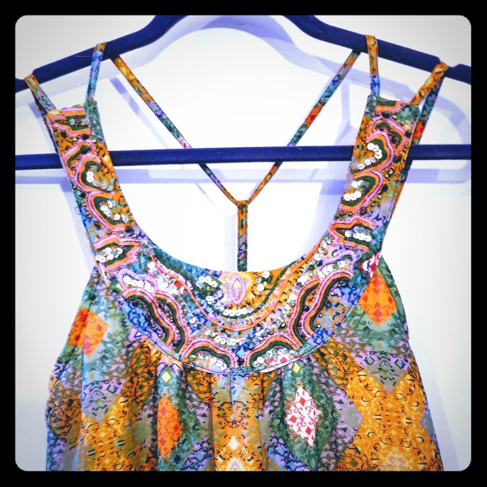 Sequined maxi dress